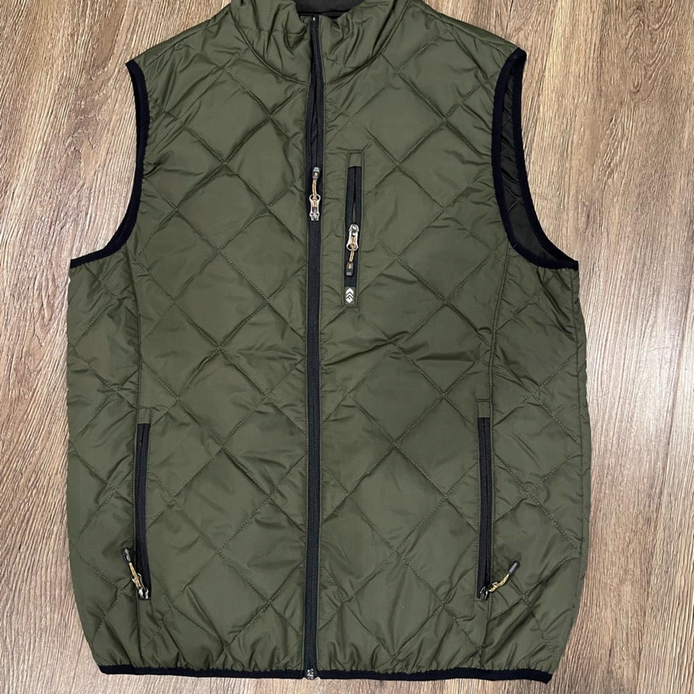 Free Country Black Quilted Vest